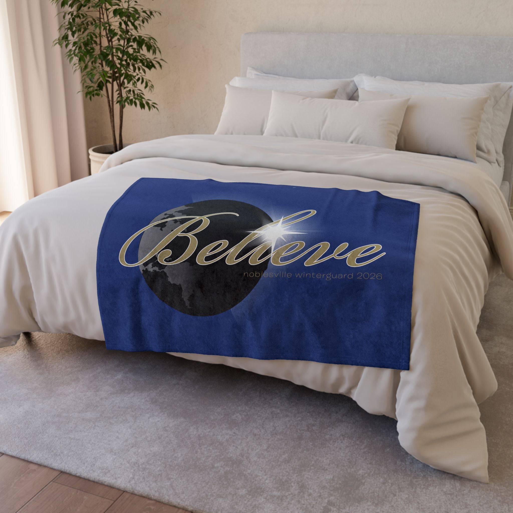 Believe Cozy Throw | Noblesville Winterguard Soft Fleece Blanket