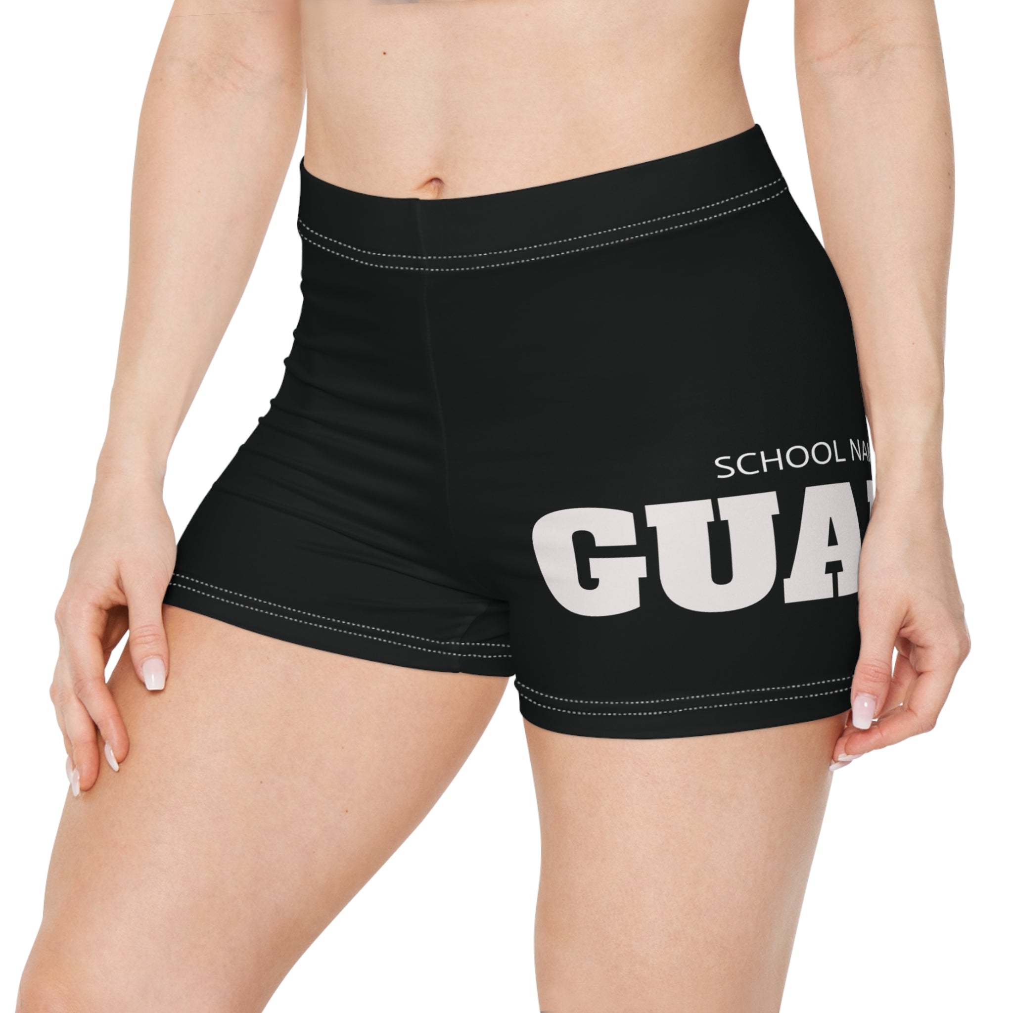 Custom Guard School Spirit Women’s Athletic Shorts | Personalized Color Guard Teamwear