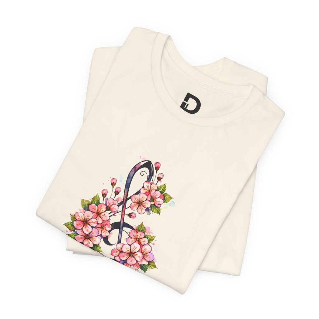 Floral Treble Clef T-Shirt for Women | Pink Blossom Music Graphic Tee | Band Mom & Music Lover Shirt