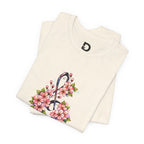 Floral Treble Clef T-Shirt for Women | Pink Blossom Music Graphic Tee | Band Mom & Music Lover Shirt