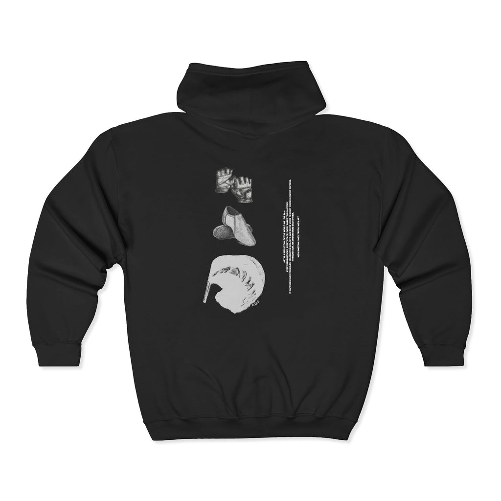 Color Guard “100 Percent Art” Zip Up Hoodie | Movement, Expression, and Practice Life Stylewear