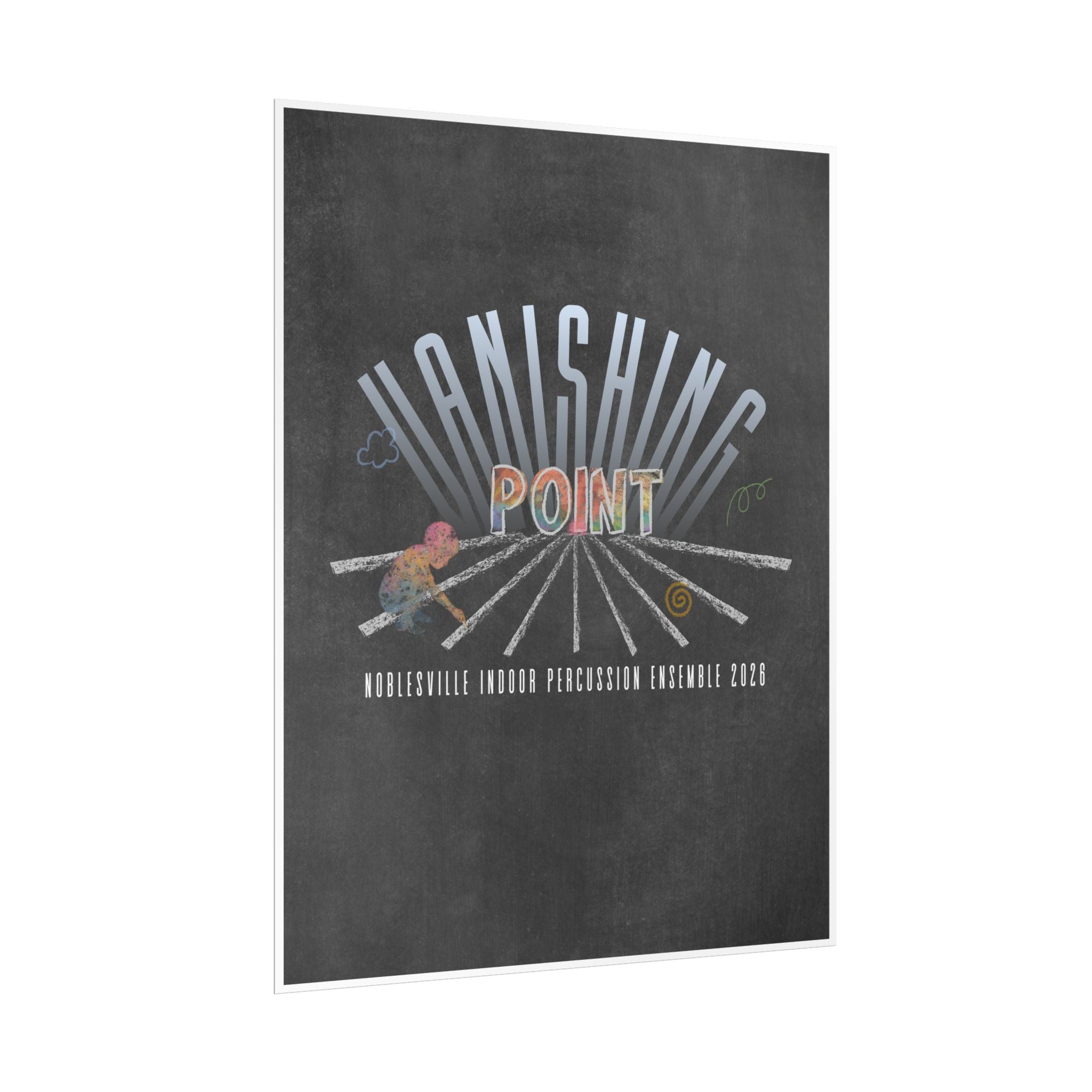 Vanishing Point Poster | 2026 Noblesville Indoor Percussion Ensemble Classic Show Art