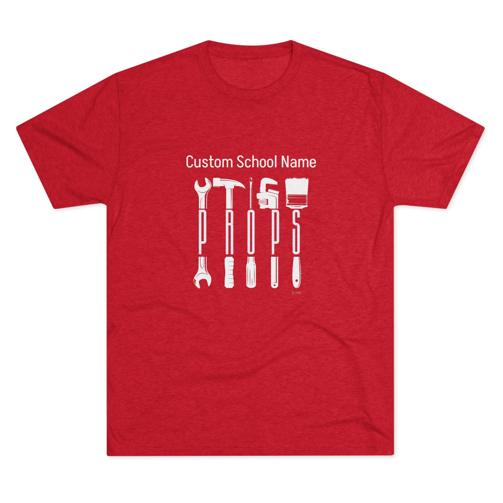 Custom School Prop Crew T-Shirt | Personalized Band Props Shirt | Marching Band Set Crew Tee | Stage Crew Apparel