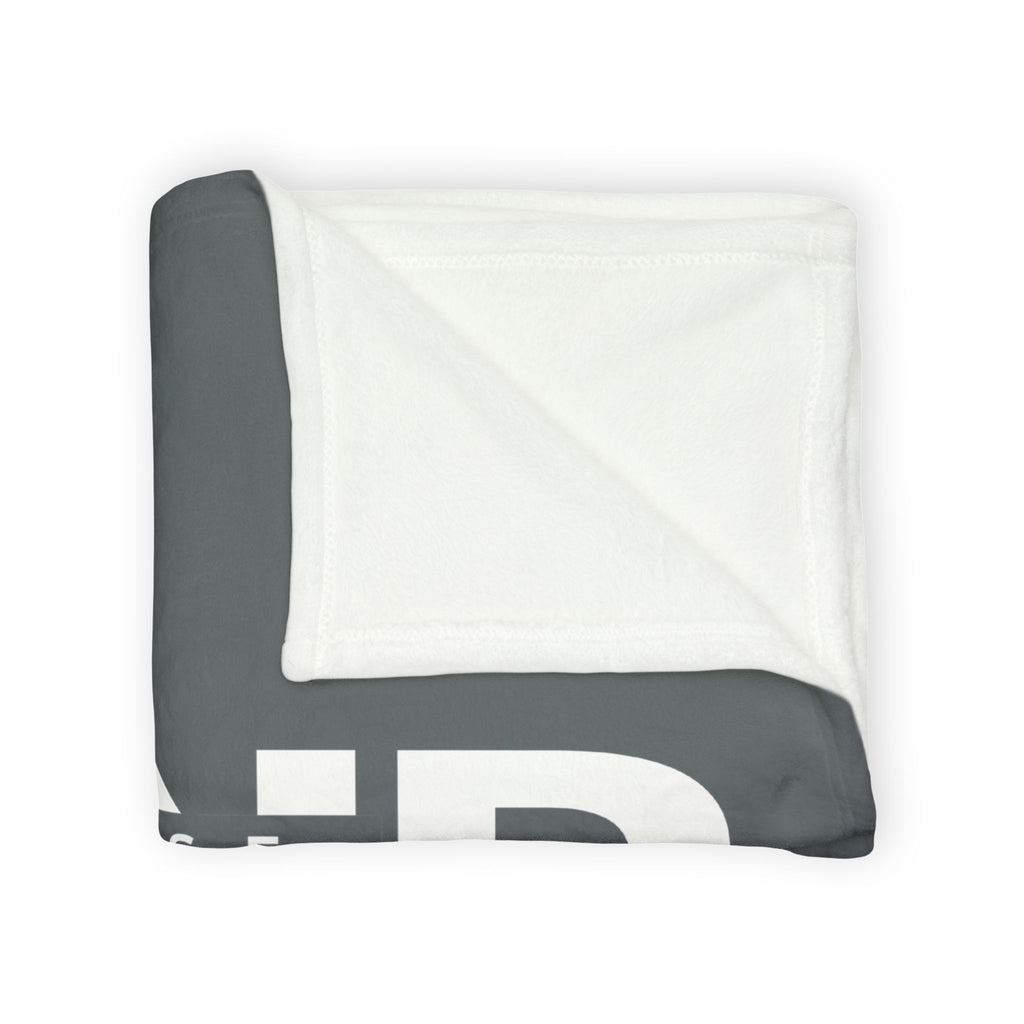 “Because Band” Soft Throw Blanket – Dark Grey