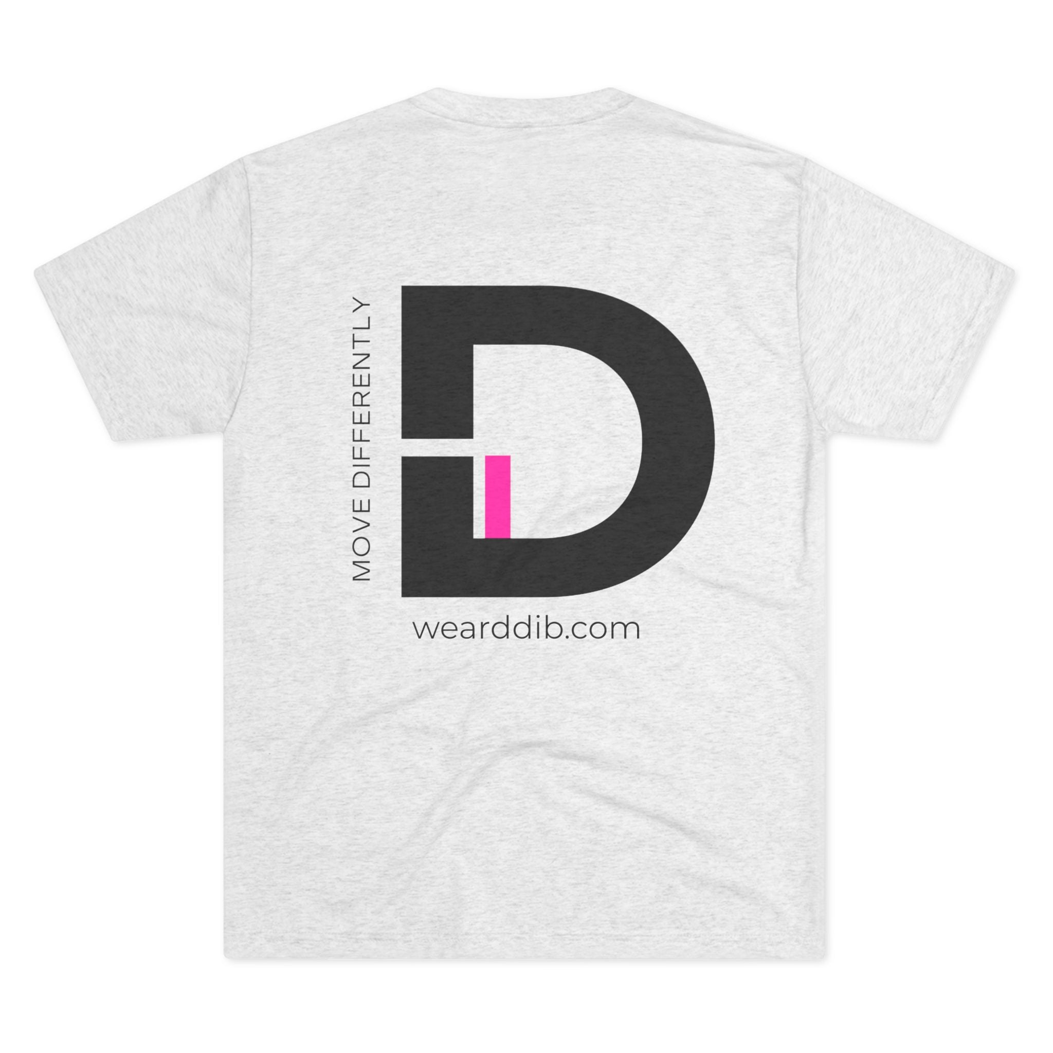 D.DIB Signature “MOVE DIFFERENTLY” Tee – Voltage Pink