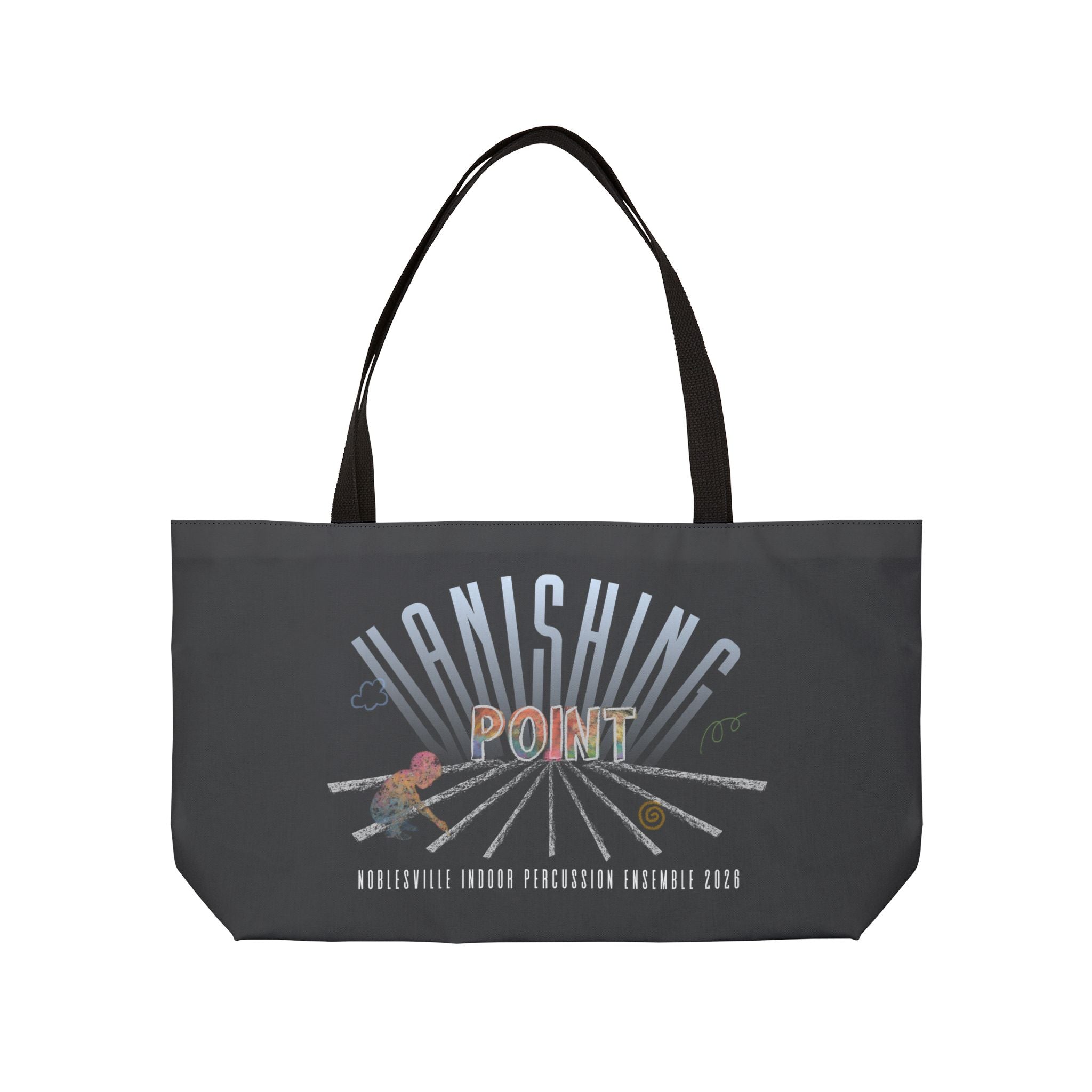 2026 Noblesville Indoor Percussion “Vanishing Point” Personalized Weekender Tote Bag | Travel Carryall