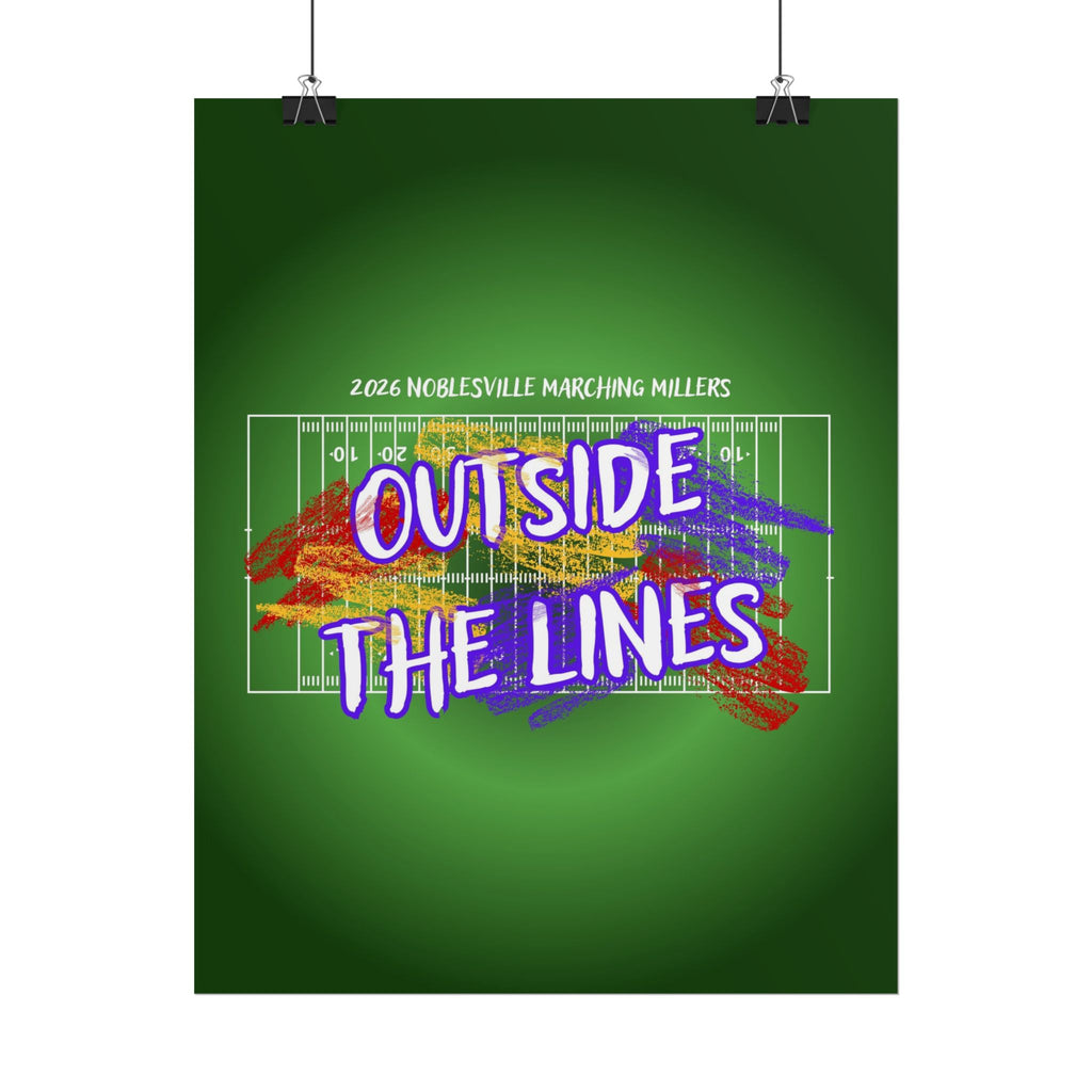 Outside The Lines Poster | 2026 Noblesville Marching Millers Classic Show Art