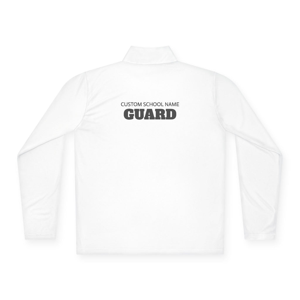 Custom Guard Quarter Zip Pullover | School Name Personalized Performance Layer