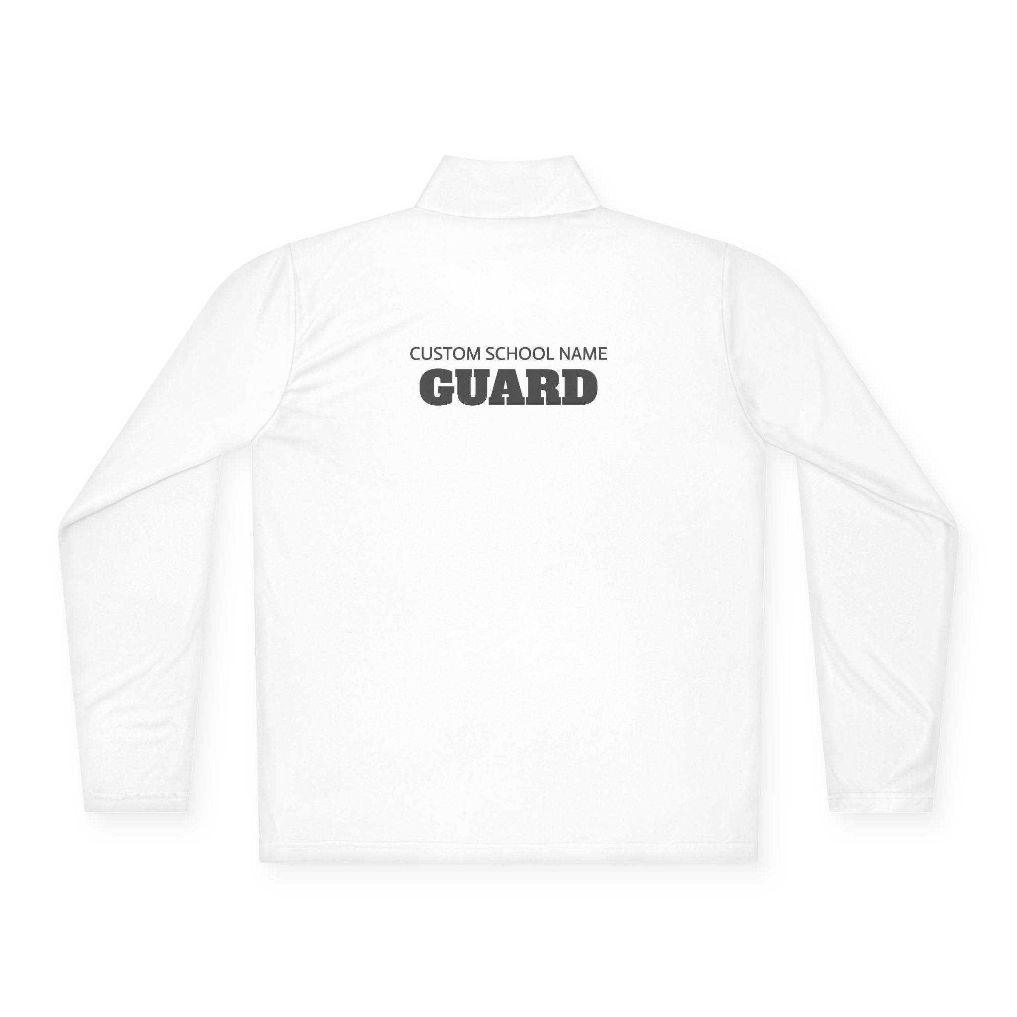 Custom Guard Quarter Zip Pullover | School Name Personalized Performance Layer