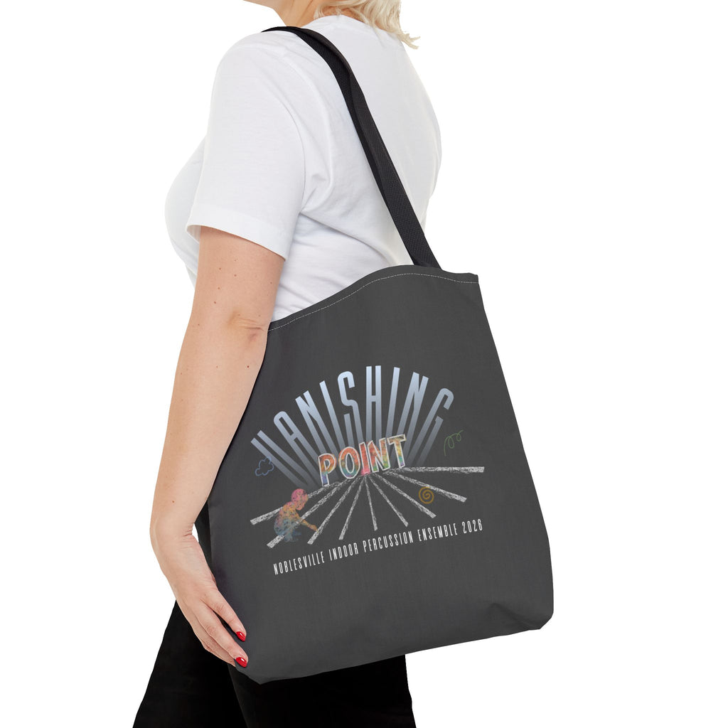 2026 Noblesville Indoor Percussion “Vanishing Point” Personalized Tote Bag | 16" × 16"