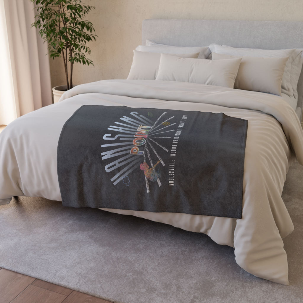 Vanishing Point Cozy Throw | Noblesville Indoor Percussion Soft Fleece Blanket