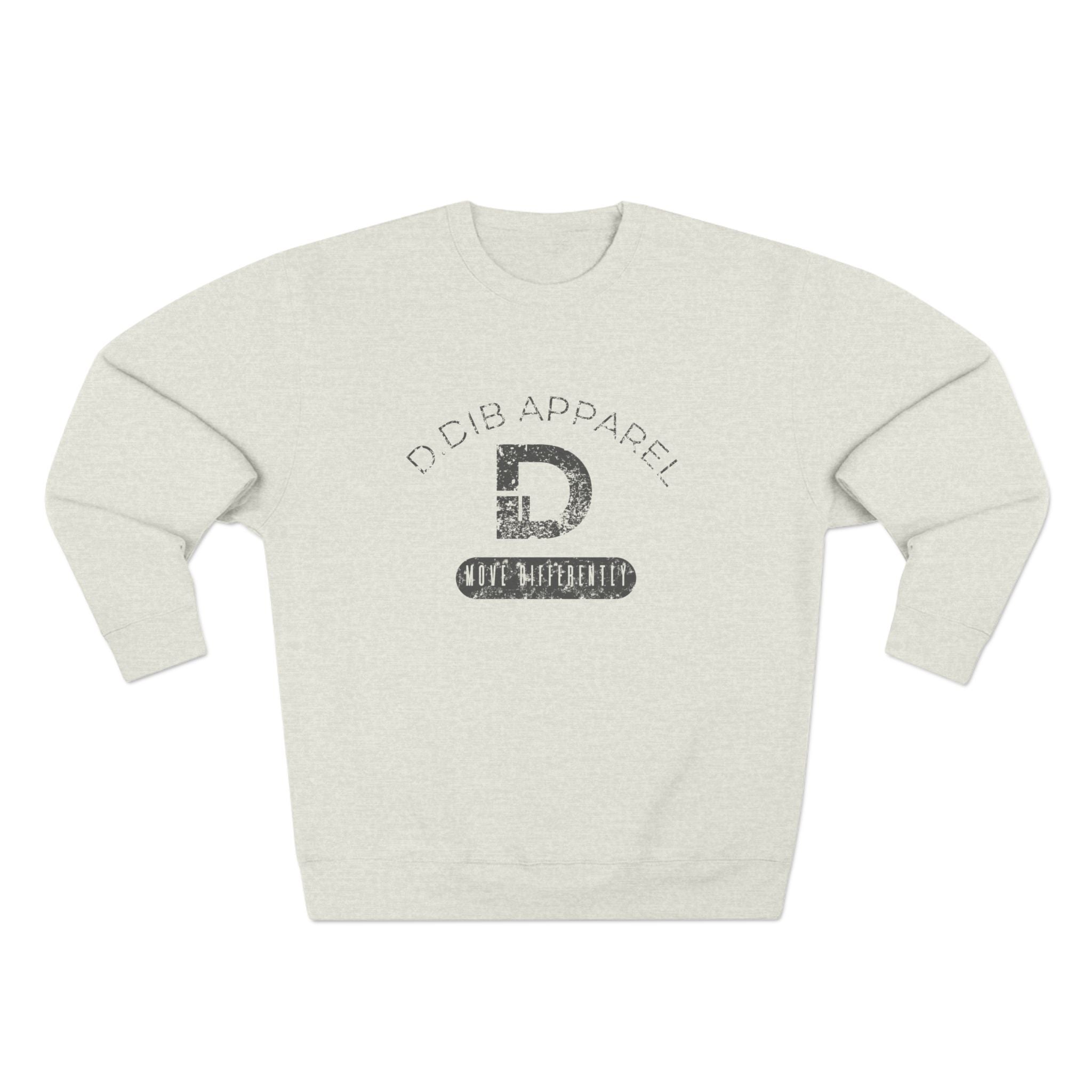Cozy Unisex Crewneck Sweatshirt with Vintage D. Dib Logo