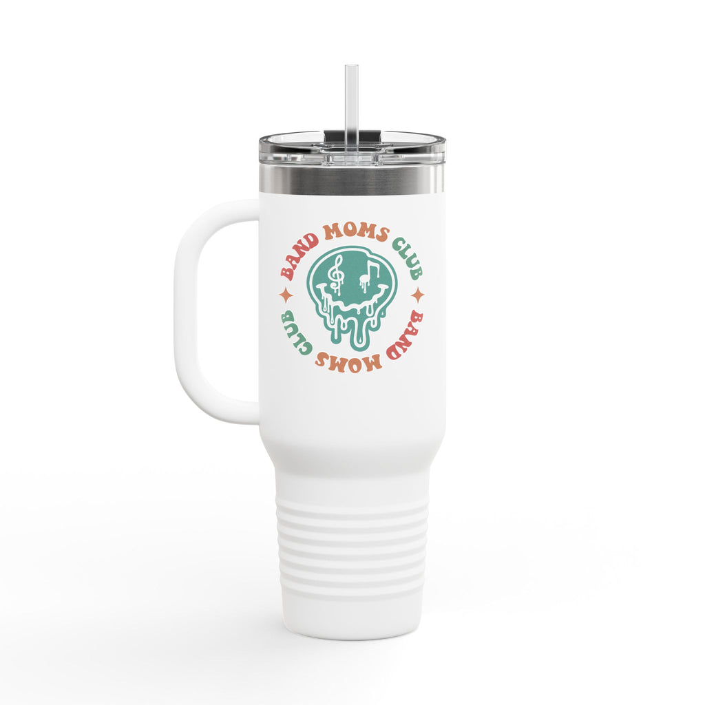 Band Moms Club 40oz Tumbler | Large Insulated Travel Mug with Handle
