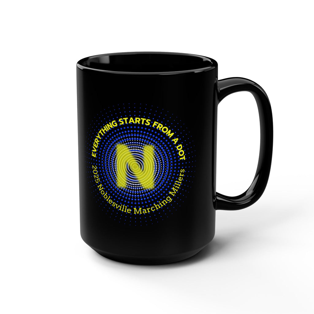 Everything Starts from a Dot Mug - 15oz Black Mug