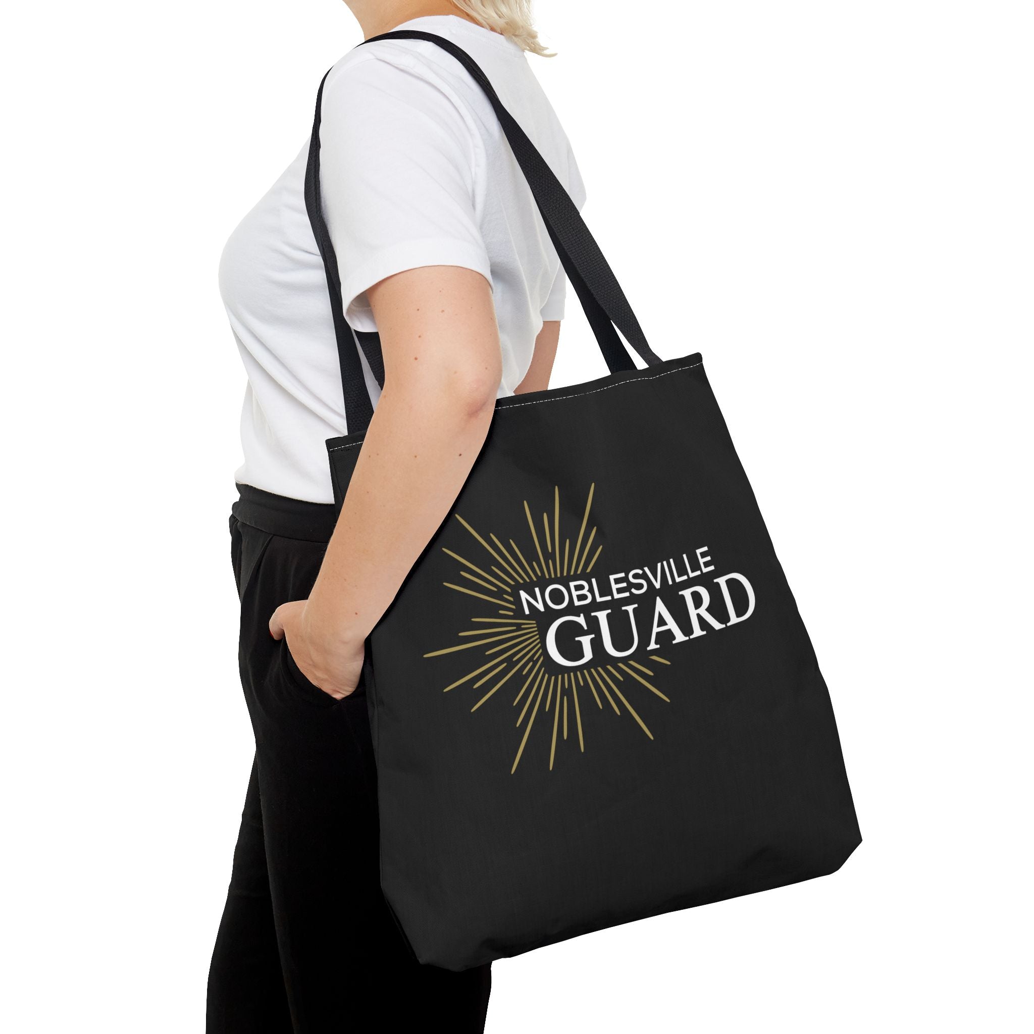 Noblesville Guard Tote Bag | Official White & Gold Logo