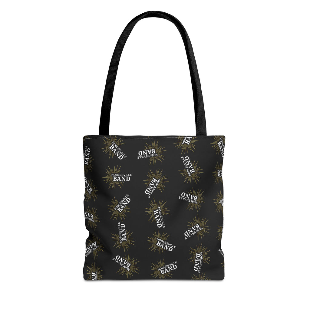 Noblesville Band Tote Bag | All-Over Official Gold & White Logo