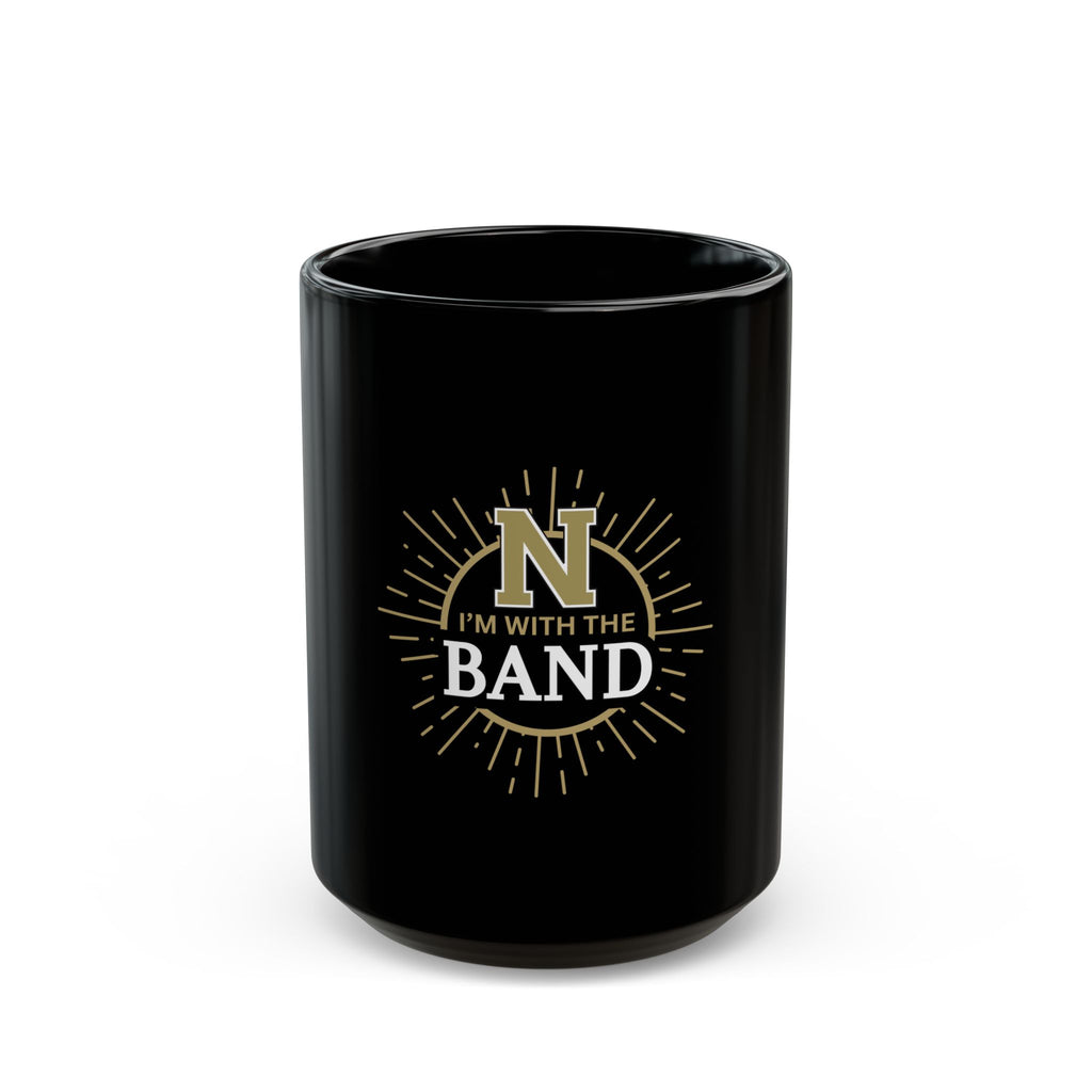 I’m With The Band Black Mug