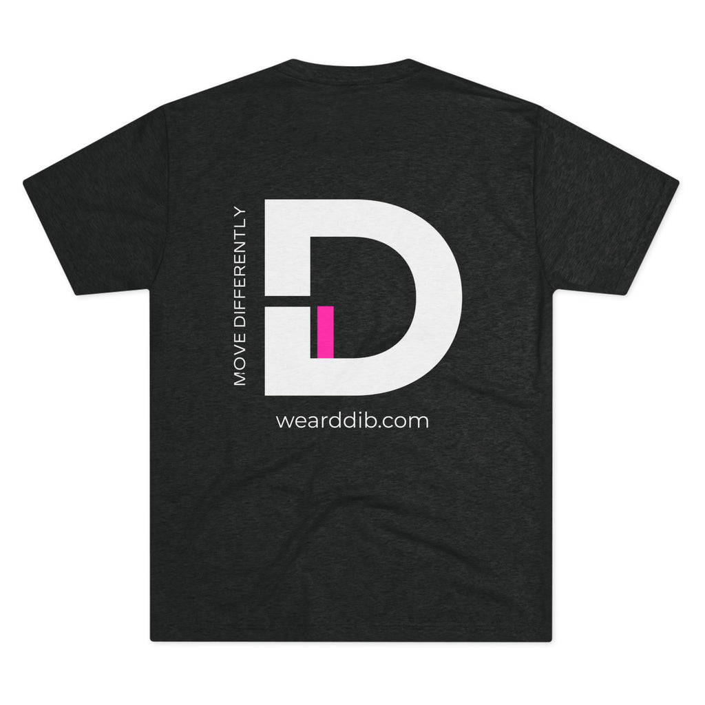D.DIB Signature “MOVE DIFFERENTLY” Tee – Voltage Pink