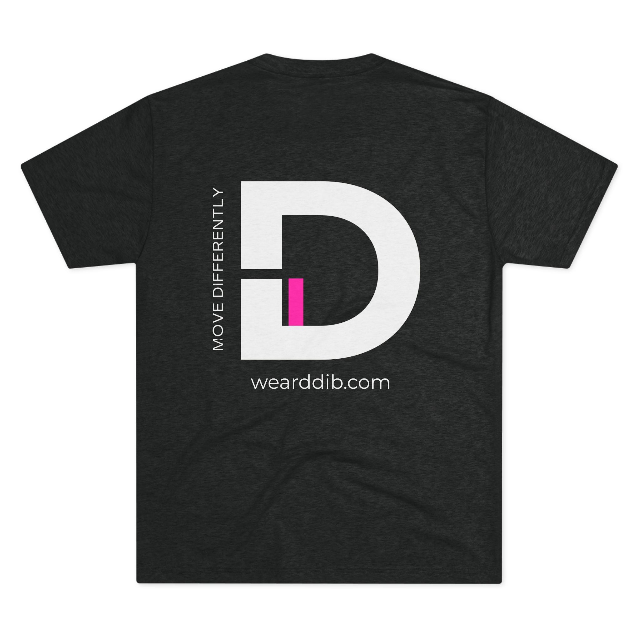 D.DIB Signature “MOVE DIFFERENTLY” Tee – Voltage Pink