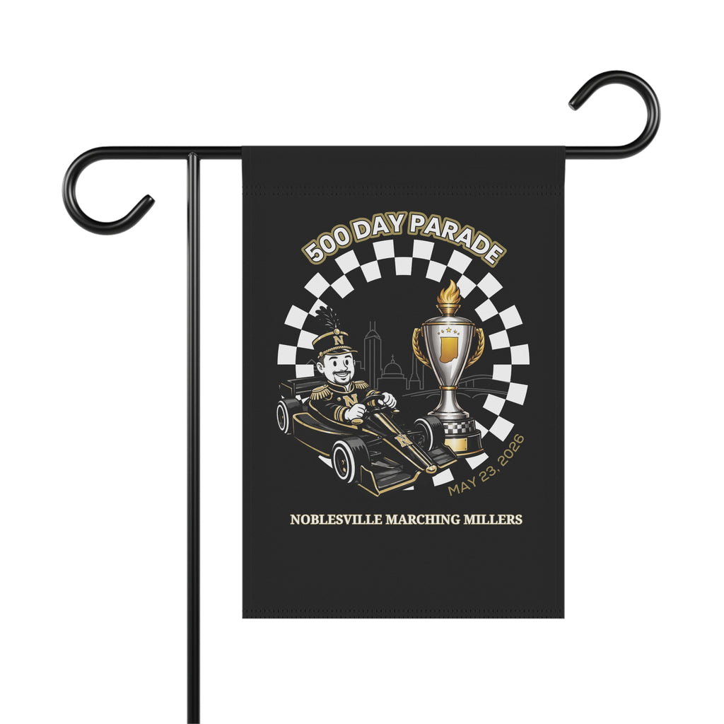 Noblesville Marching Millers 500 Day Parade Garden Flag | Indianapolis Band Yard Flag