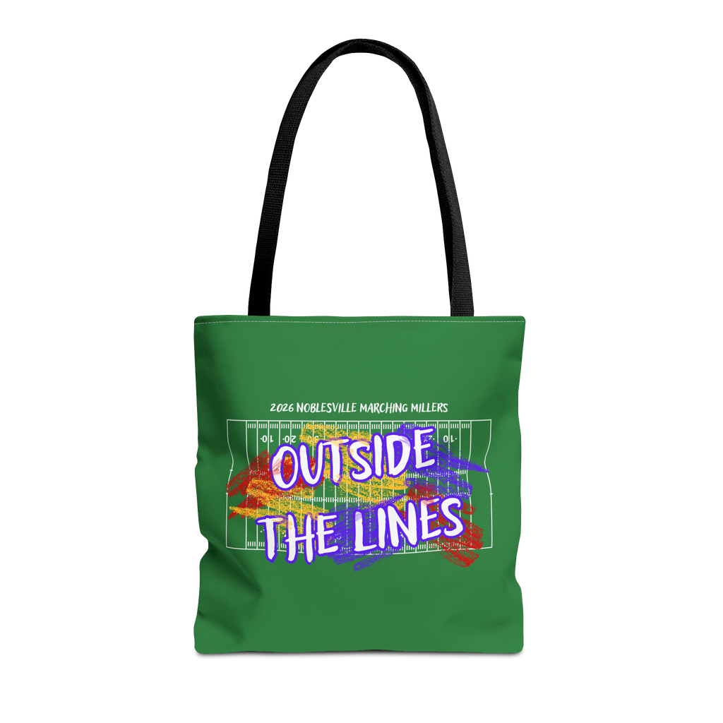 2026 Noblesville Marching Millers “Outside the Lines” Personalized Tote Bag | 16" × 16"