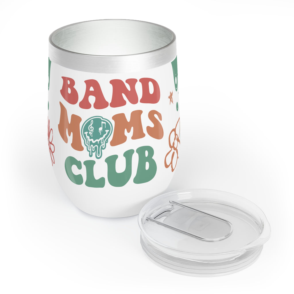 Band Moms Club Wine Tumbler 12oz | Funny Band Mom Gift | Marching Band Mom Cup