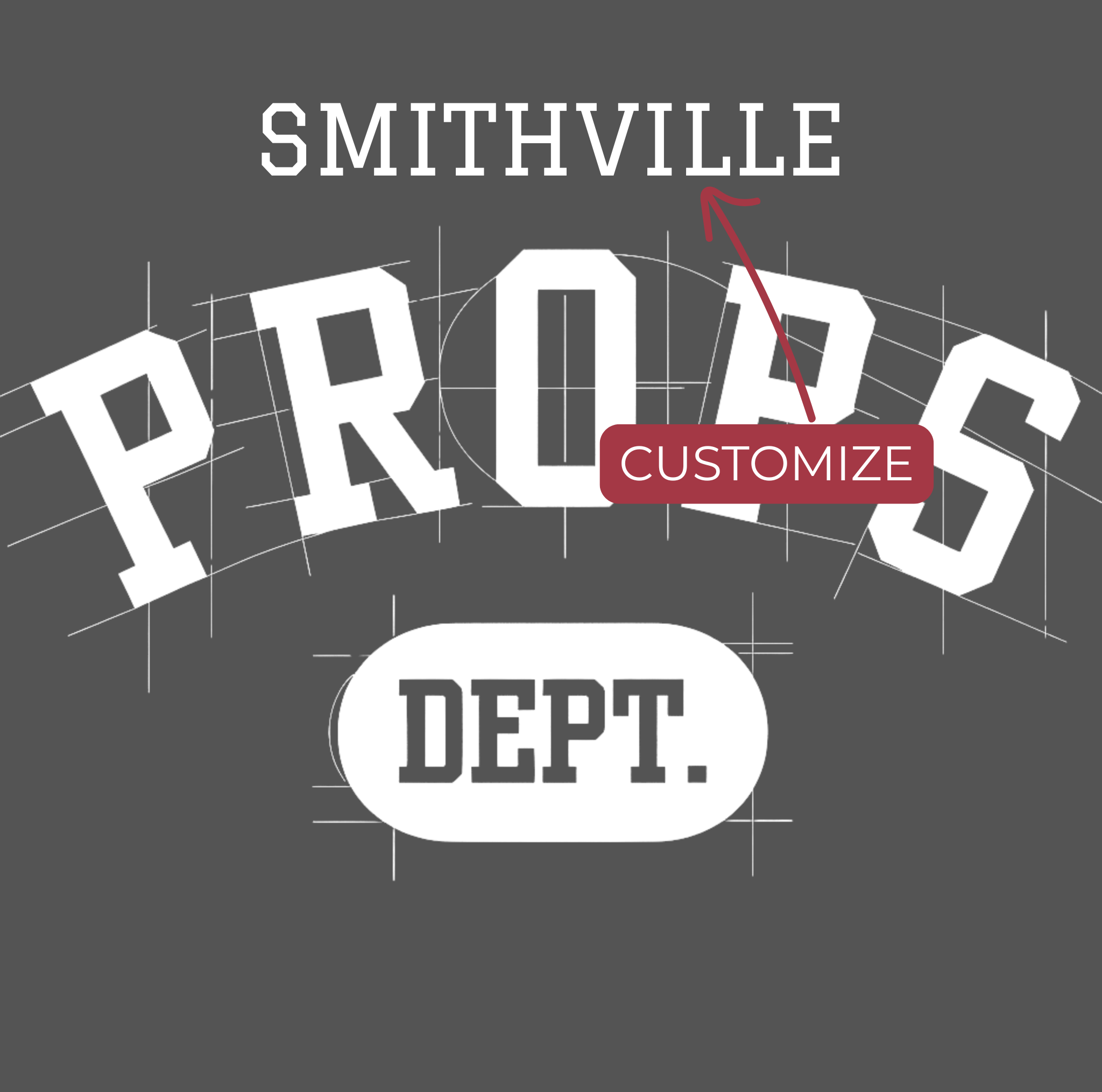 Custom PROP Blueprint T-Shirt | Marching Band Prop Crew