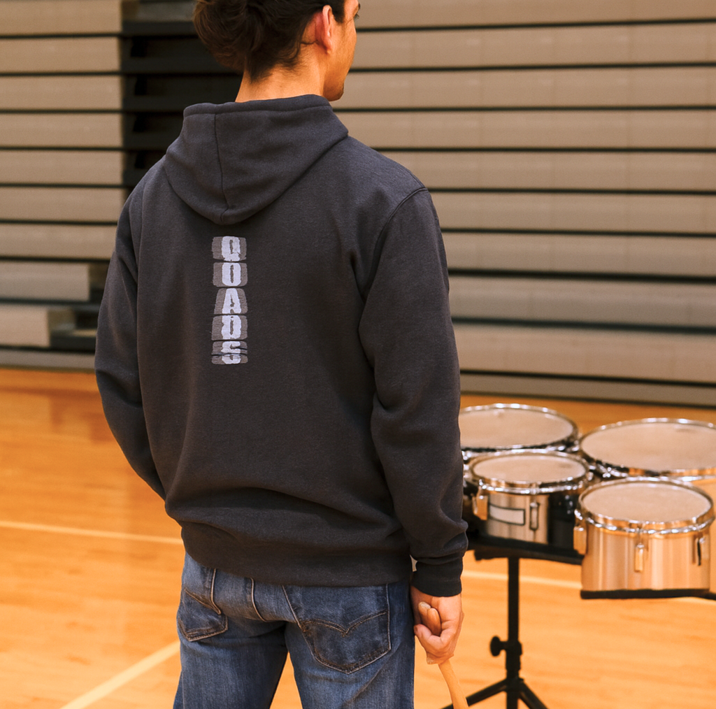 RUDEmentary Pulseline Quads Zip Hoodie — Drumline Zip-Up Sweatshirt